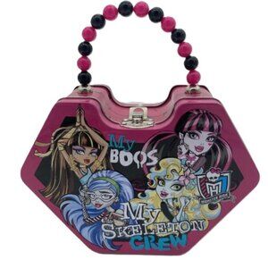Monster High Tin Purse Beaded Handle Novelty Bag